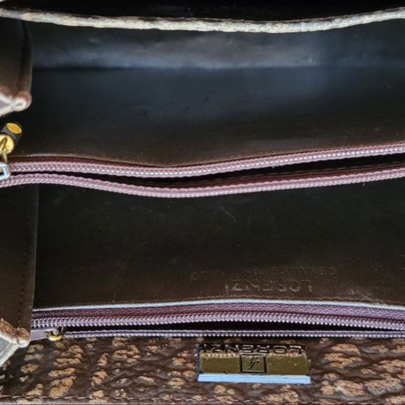 GREY BUFFALO SKIN HANDBAG - Picture 10 of 11